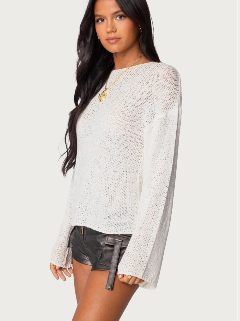 EDIKTED, M, light knit sweater - Picture 4 of 5